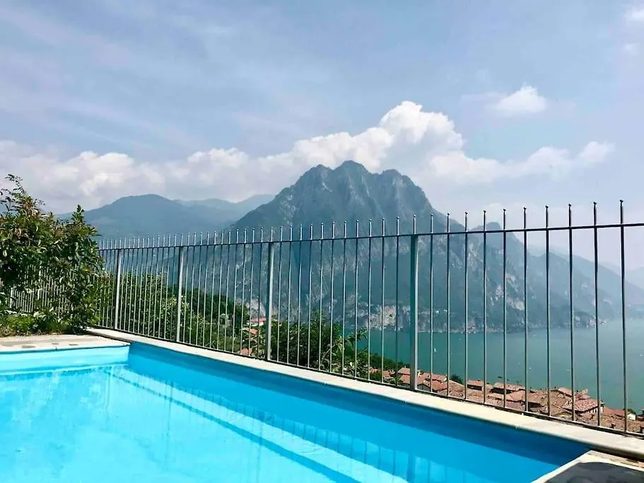 Piccolo Paradiso Vista Lago Con Piscina Privata Riva di Solto 0*,